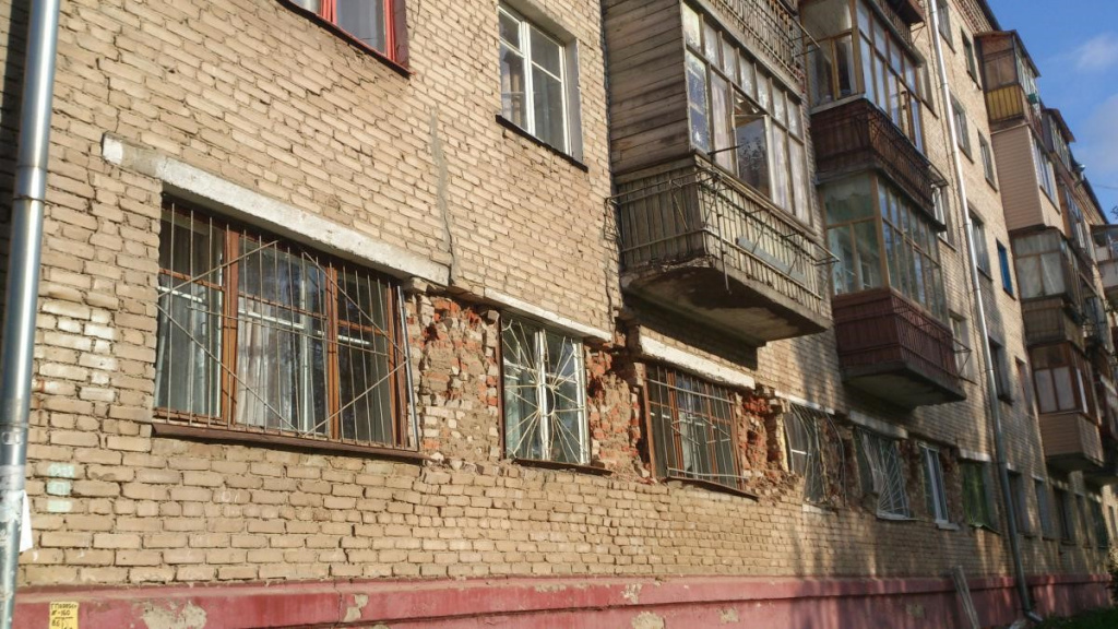 Экспертиза состояния многоквартирного дома советского общежития на аварийность специалистами строительной лаборатории С-Тест Калуга