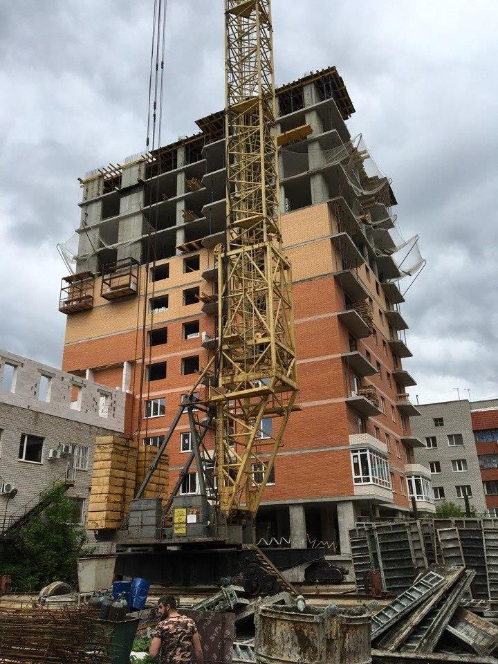 Плановая проверка прочности бетона монолитных стен и плиты перекрытия 7-ого этажа